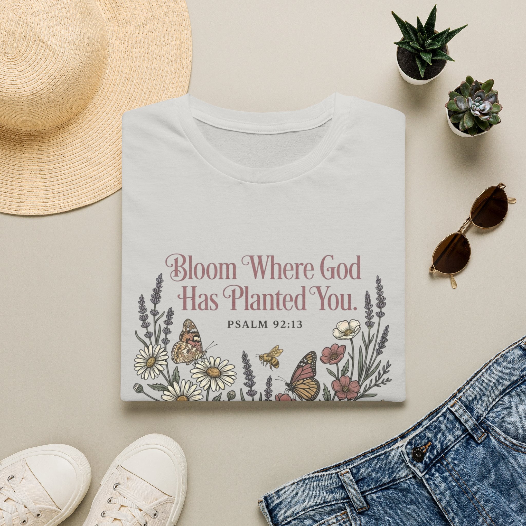 Bloom Where God T-Shirt