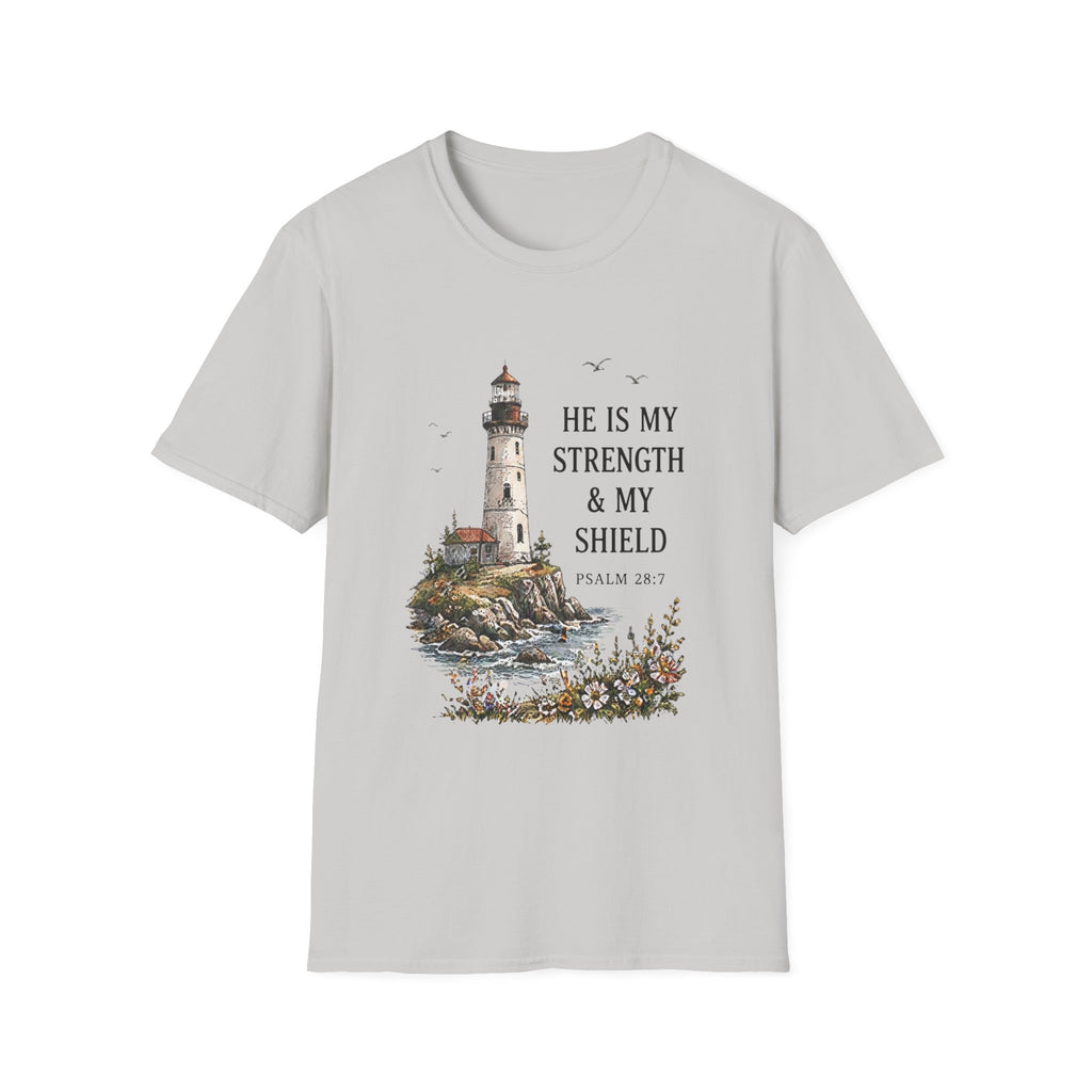 He Is My Strength Design T-Shirt