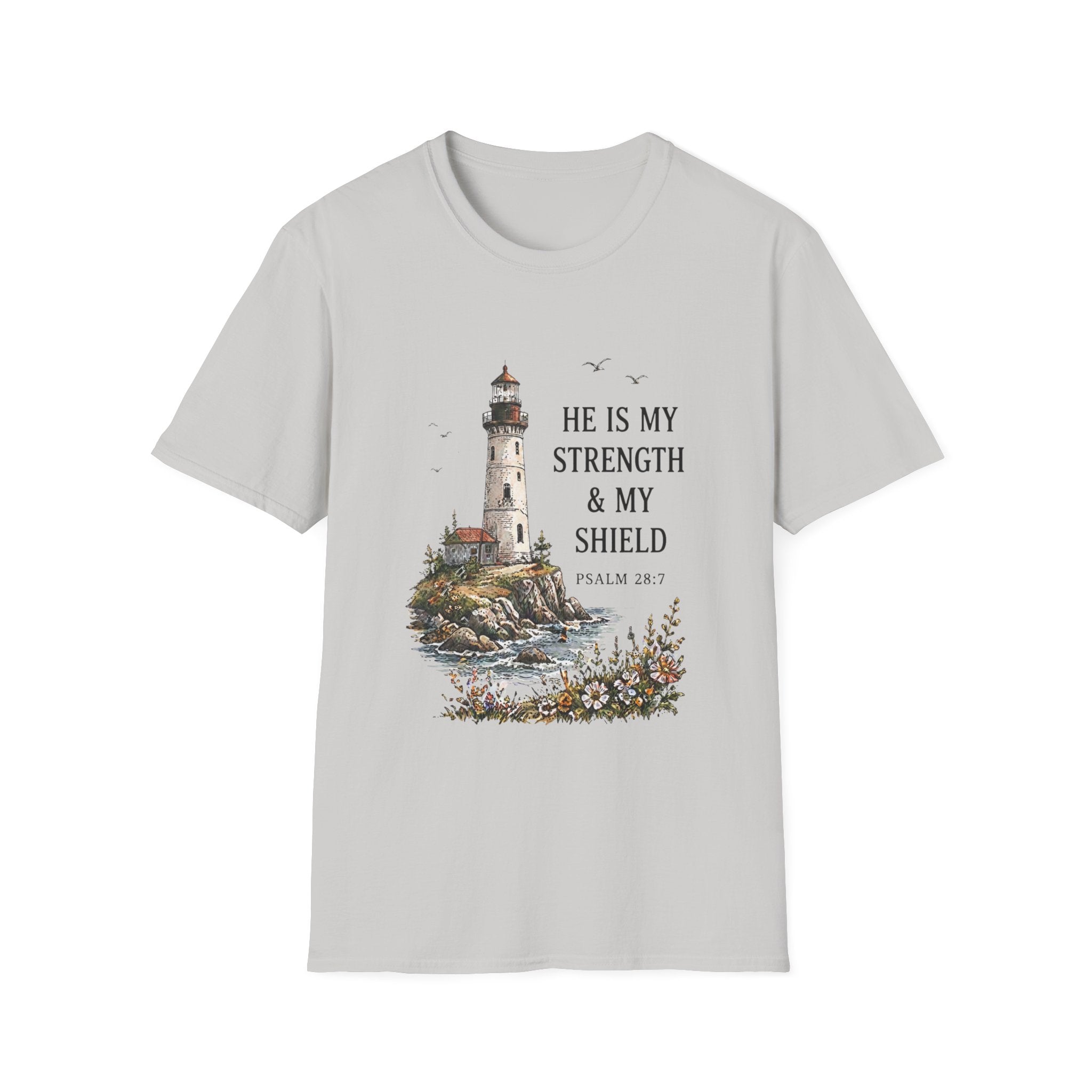 He Is My Strength Design T-Shirt