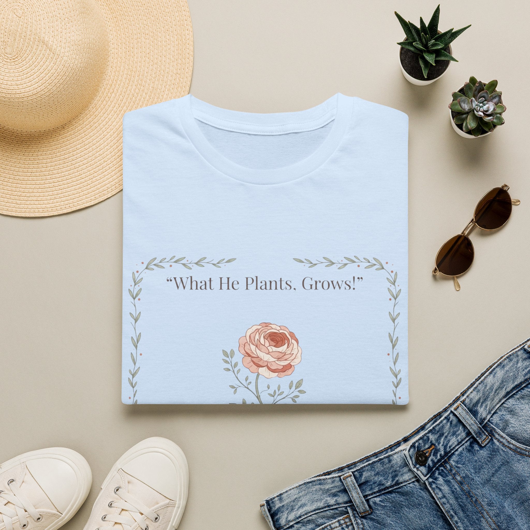 What He Plants Grows T-Shirt