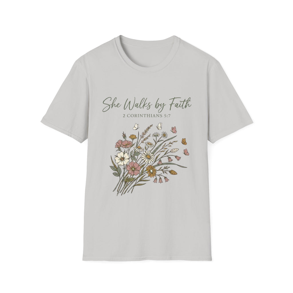 She Walks By Faith T-Shirt