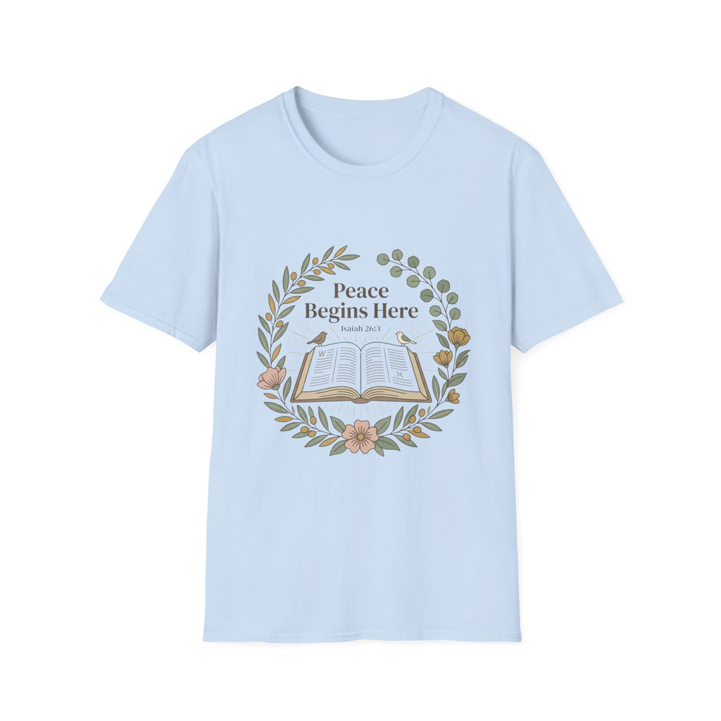 Peace Begins Here T-Shirt