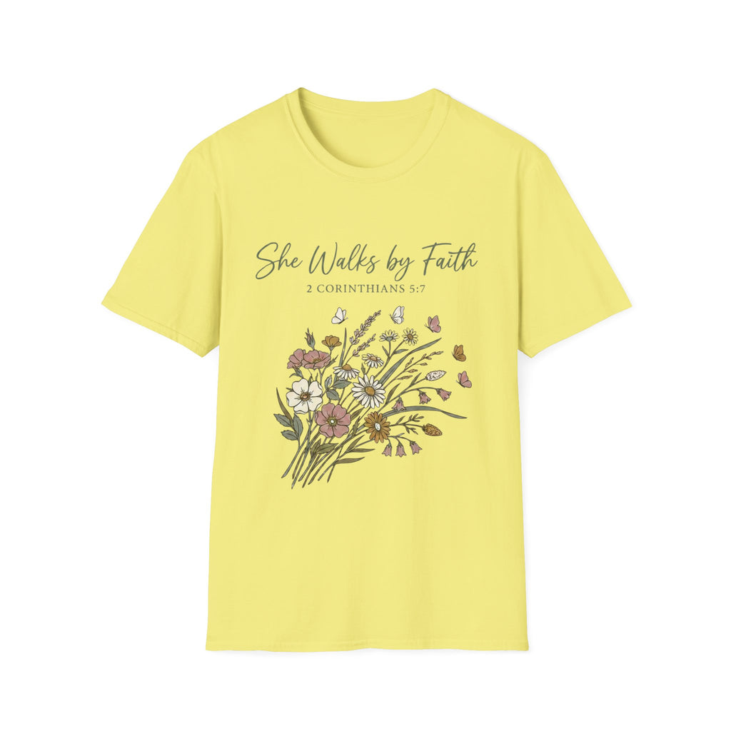 She Walks By Faith T-Shirt