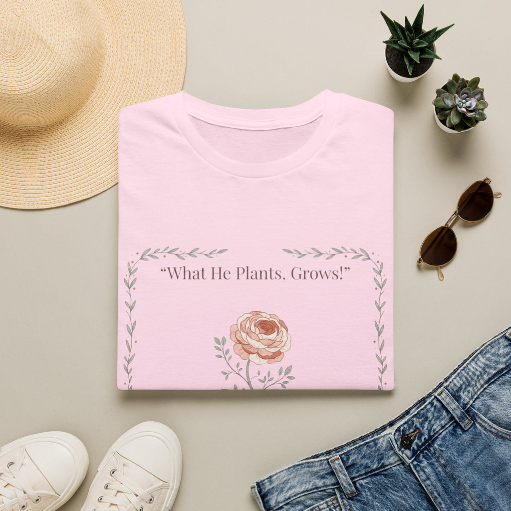 What He Plants Grows T-Shirt