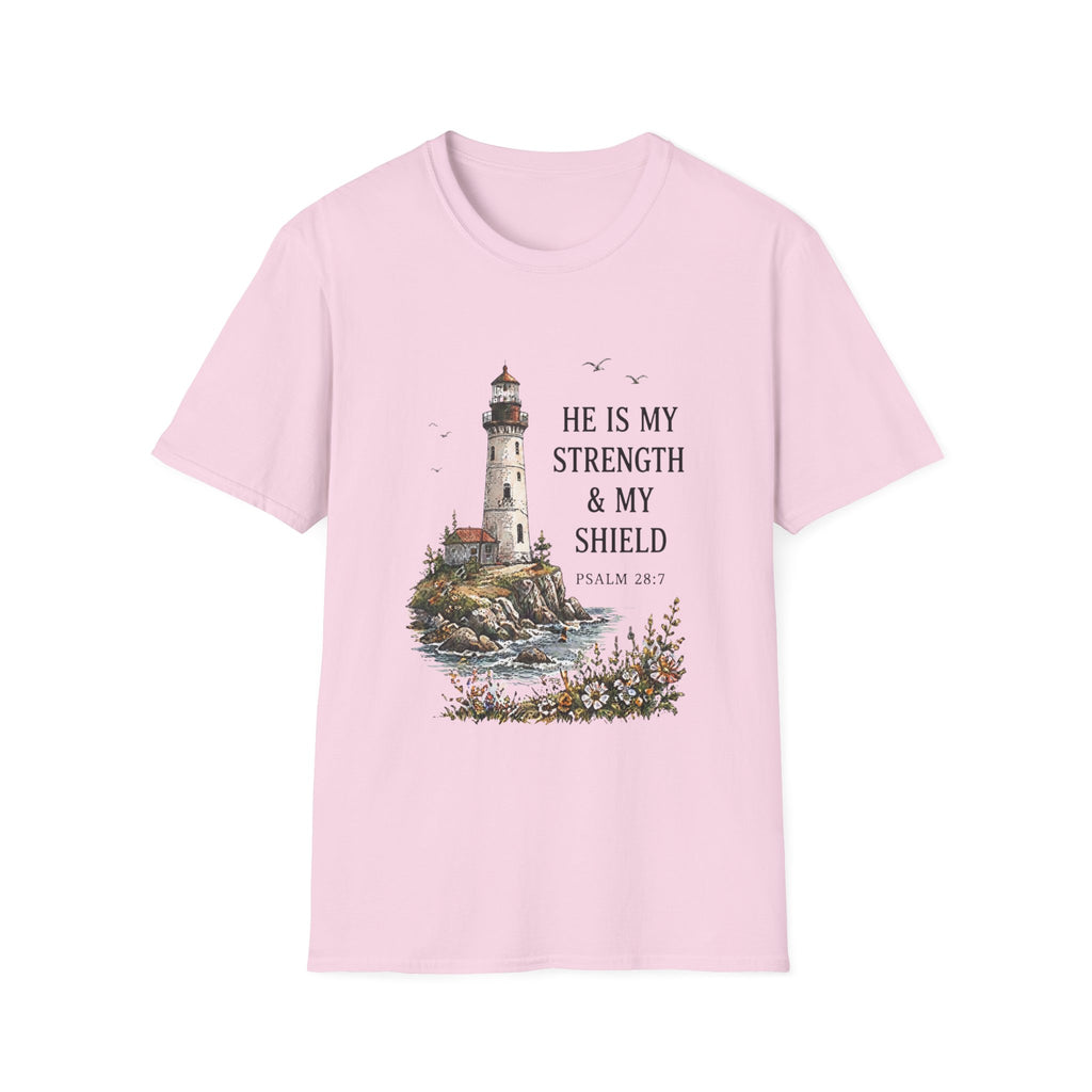 He Is My Strength Design T-Shirt