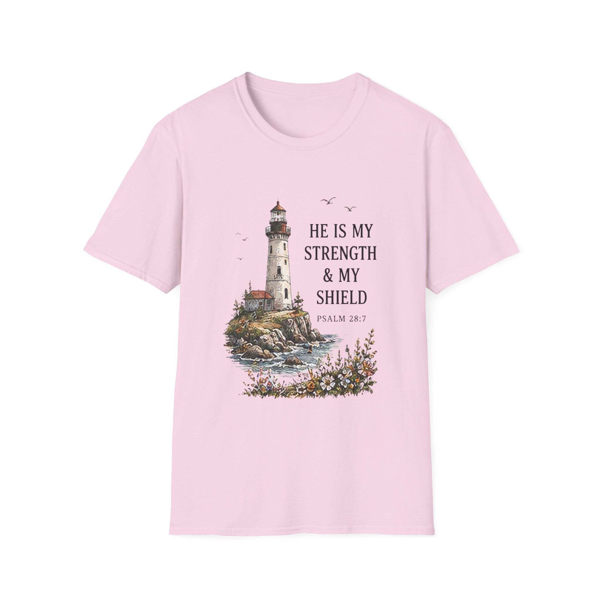 He Is My Strength Design T-Shirt