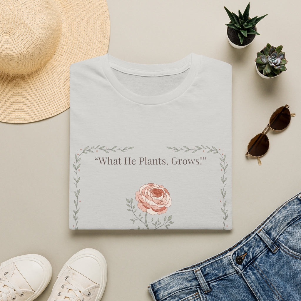 What He Plants Grows T-Shirt