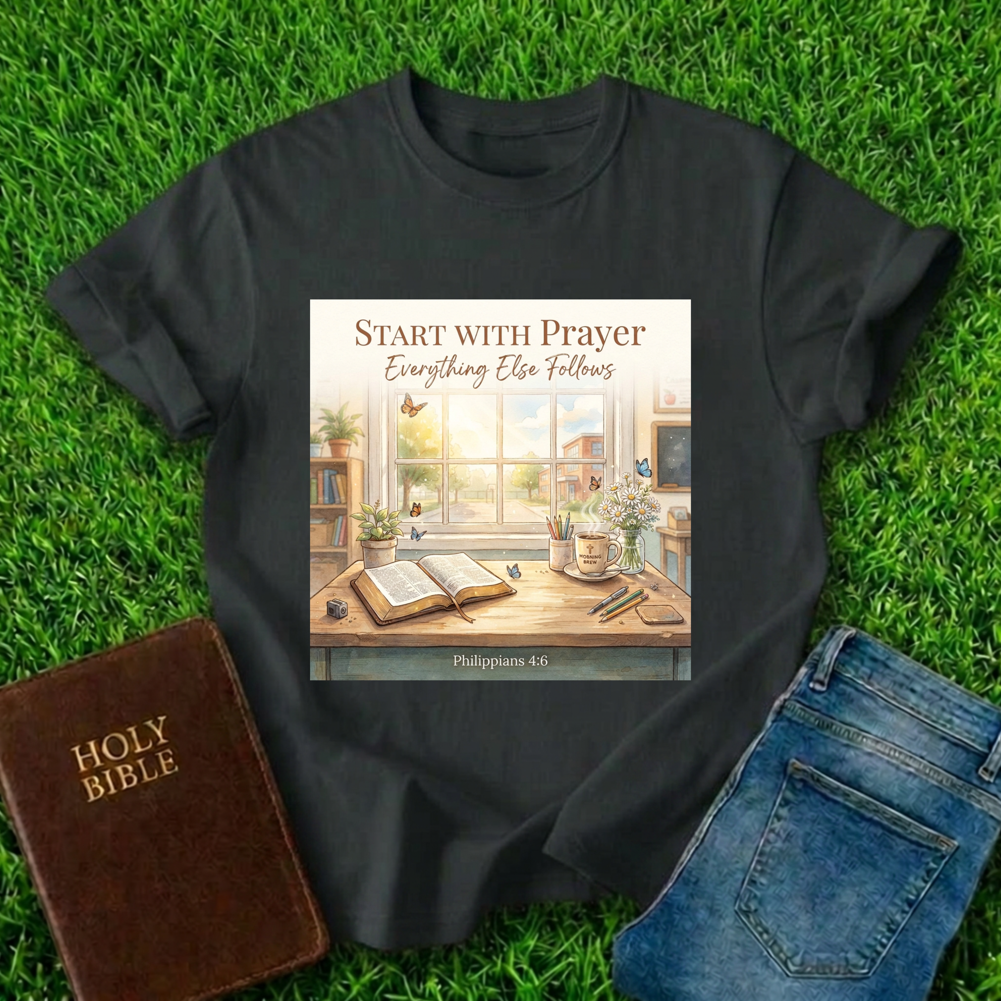 Start With Prayer T-Shirt