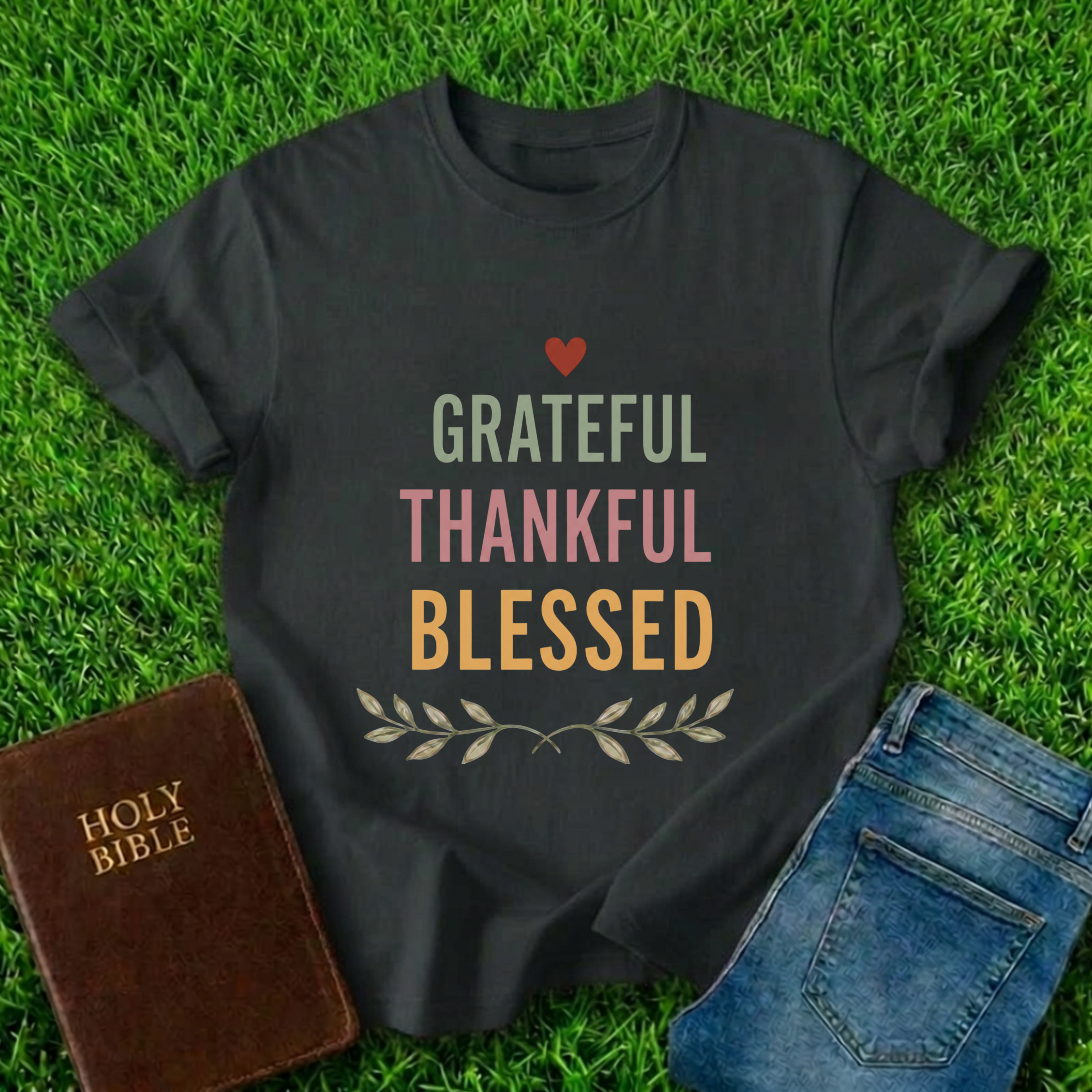 Grateful Thankful Blessed T-Shirt