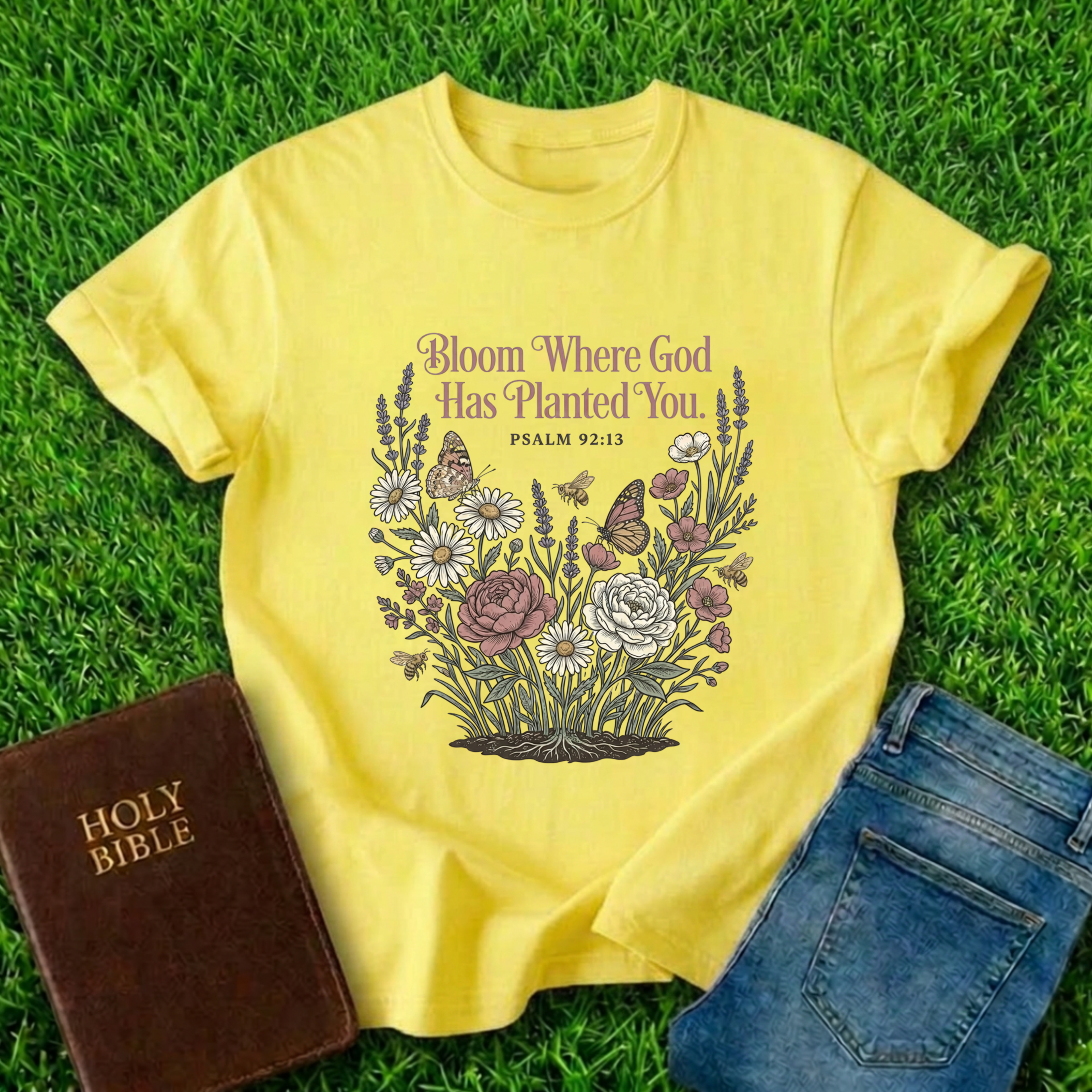 Bloom Where God T-Shirt