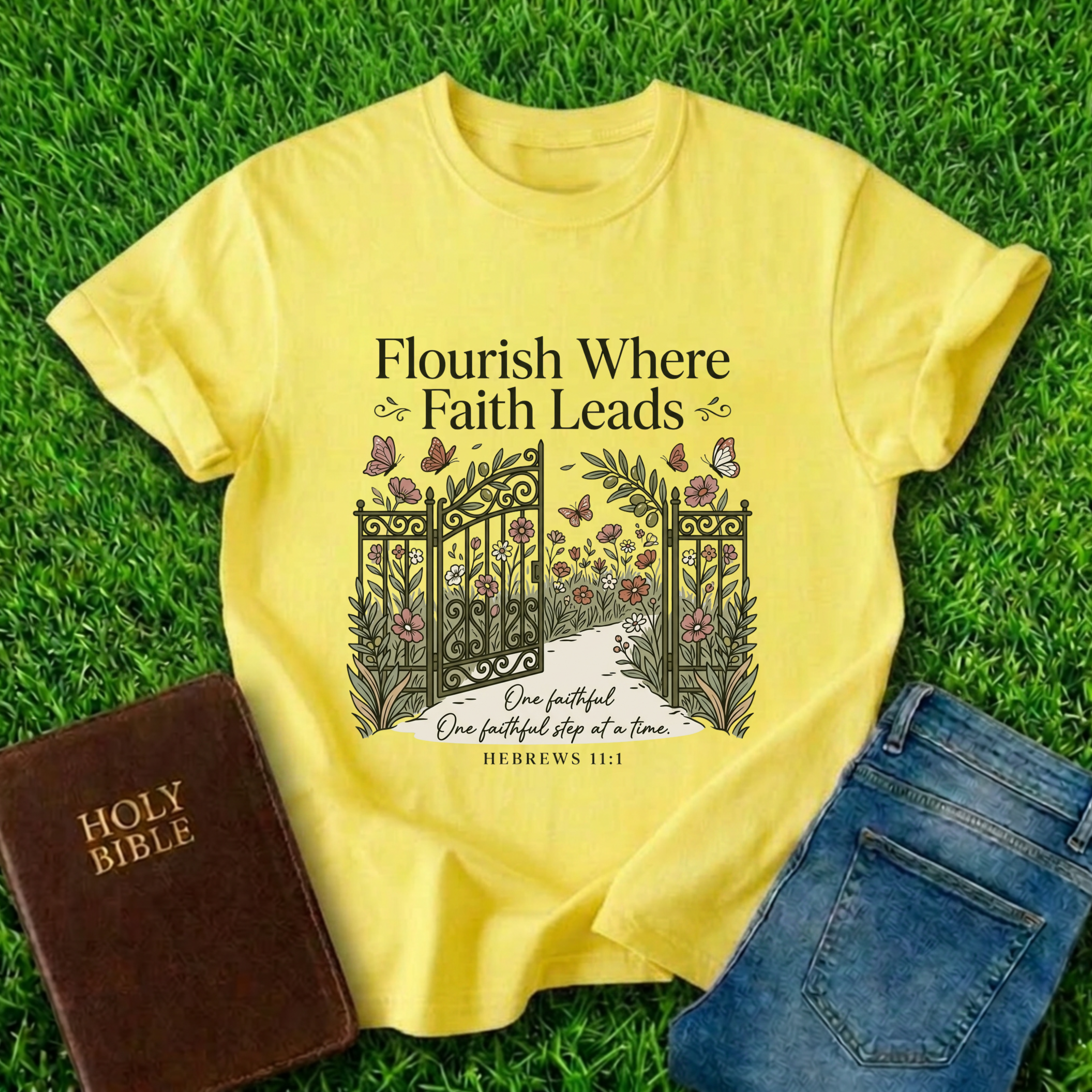 Flourish Where Faith Leads T-Shirt