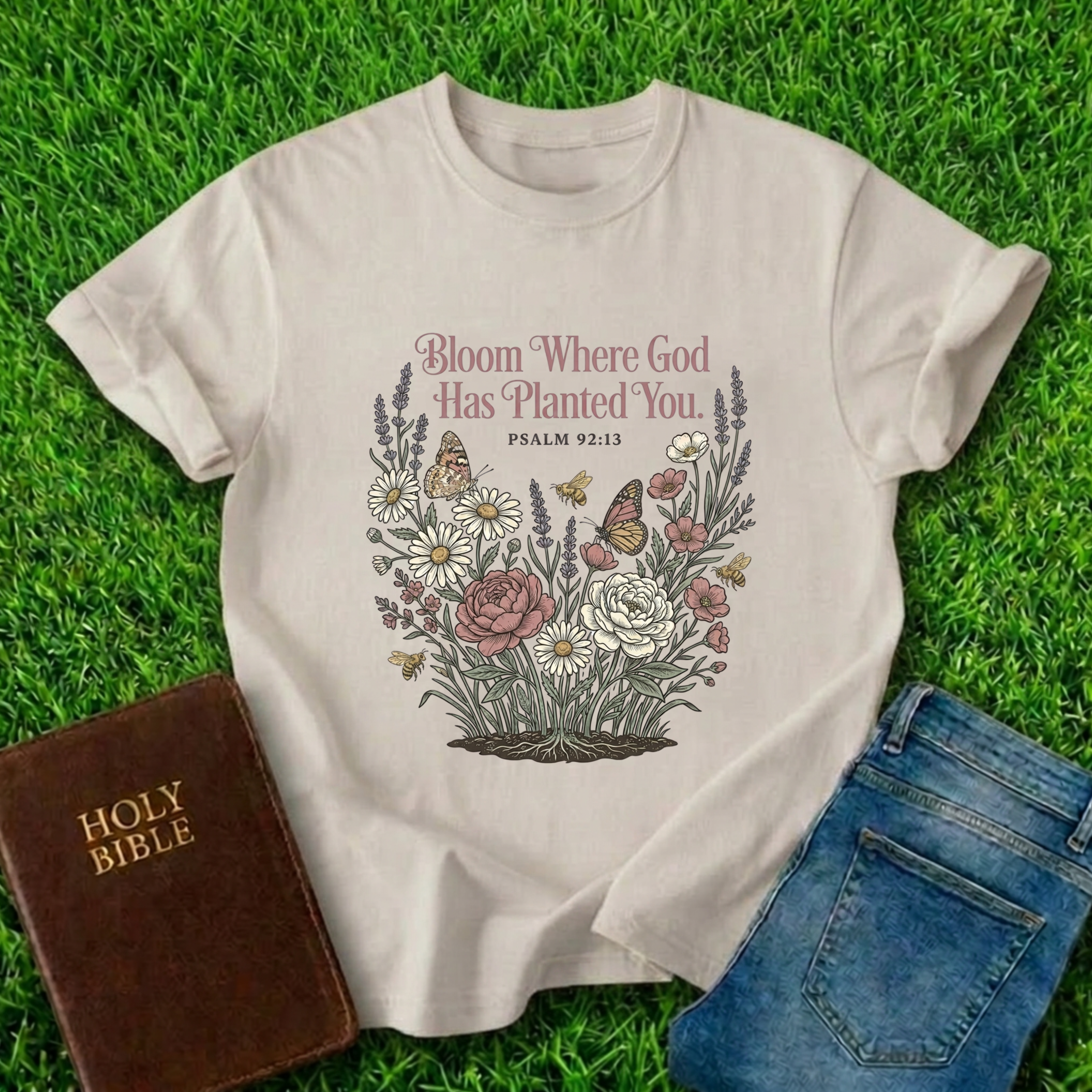 Bloom Where God T-Shirt