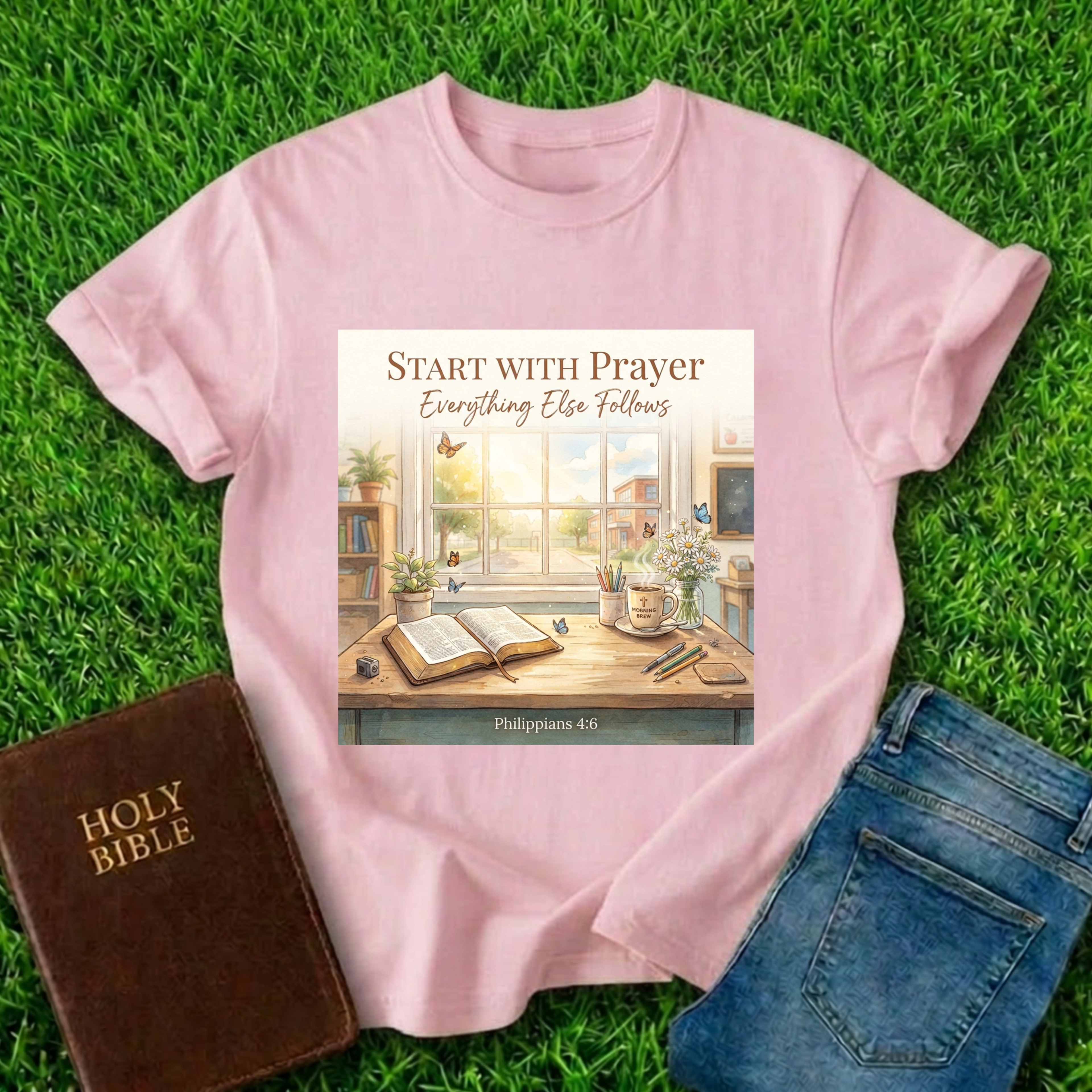 Start With Prayer T-Shirt