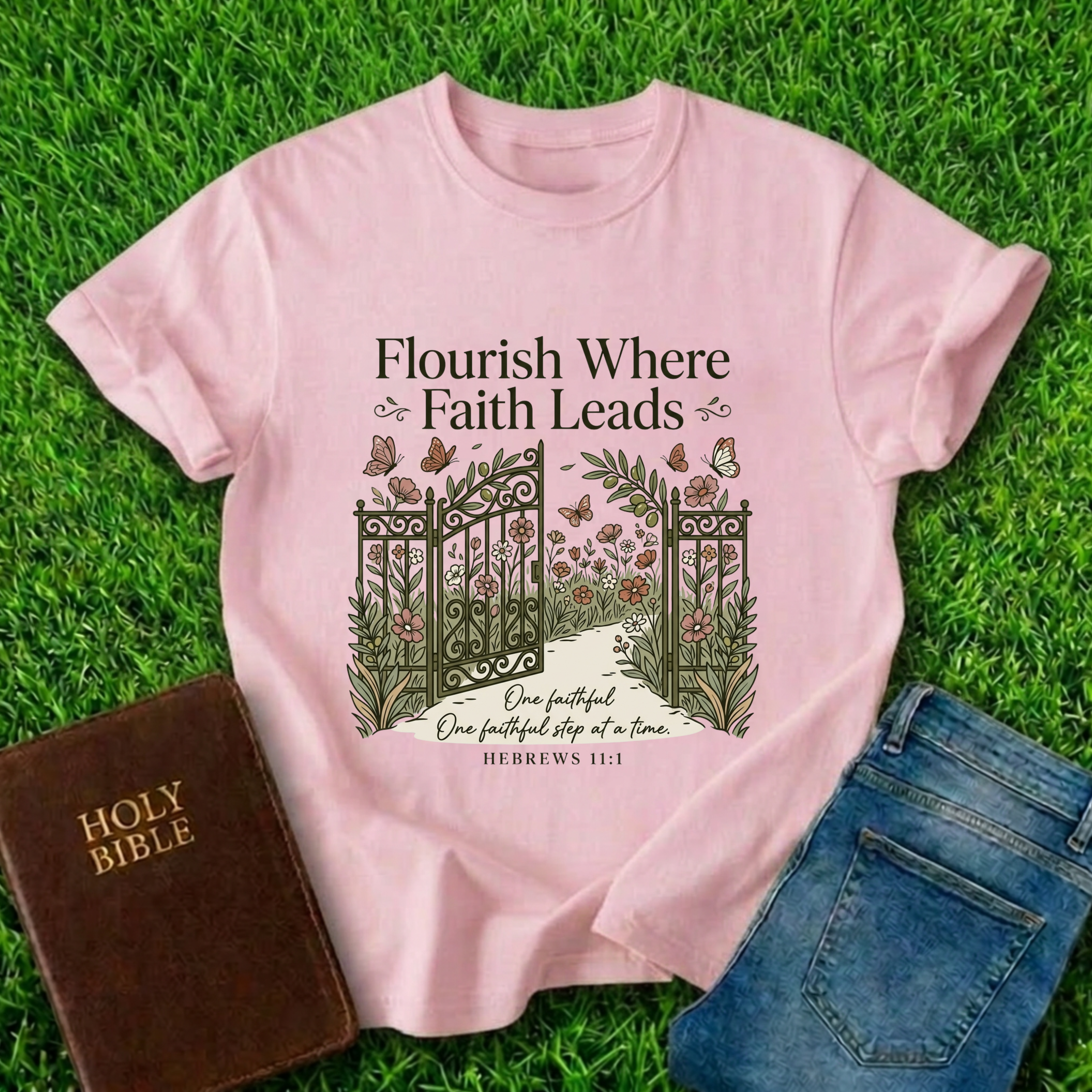 Flourish Where Faith Leads T-Shirt
