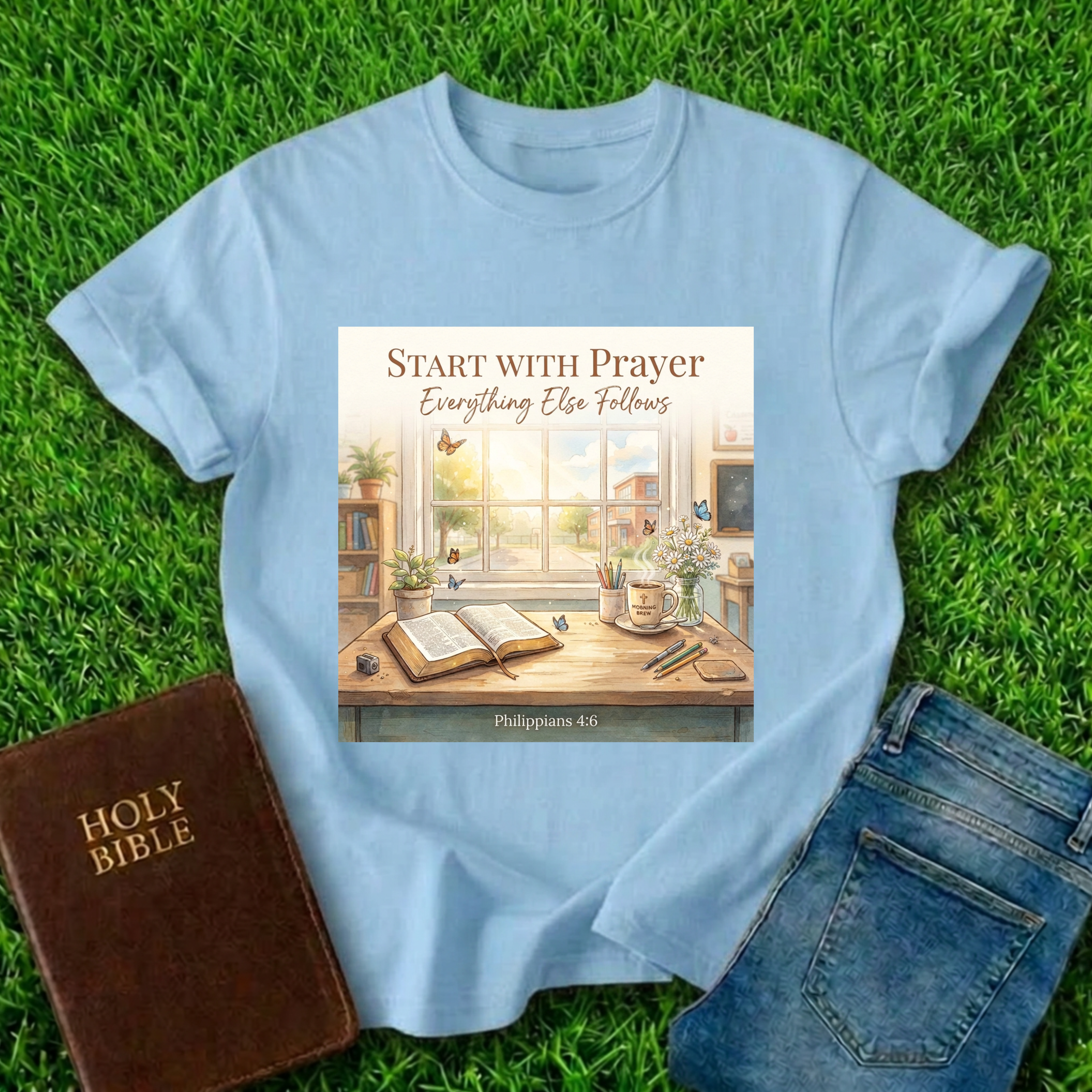 Start With Prayer T-Shirt