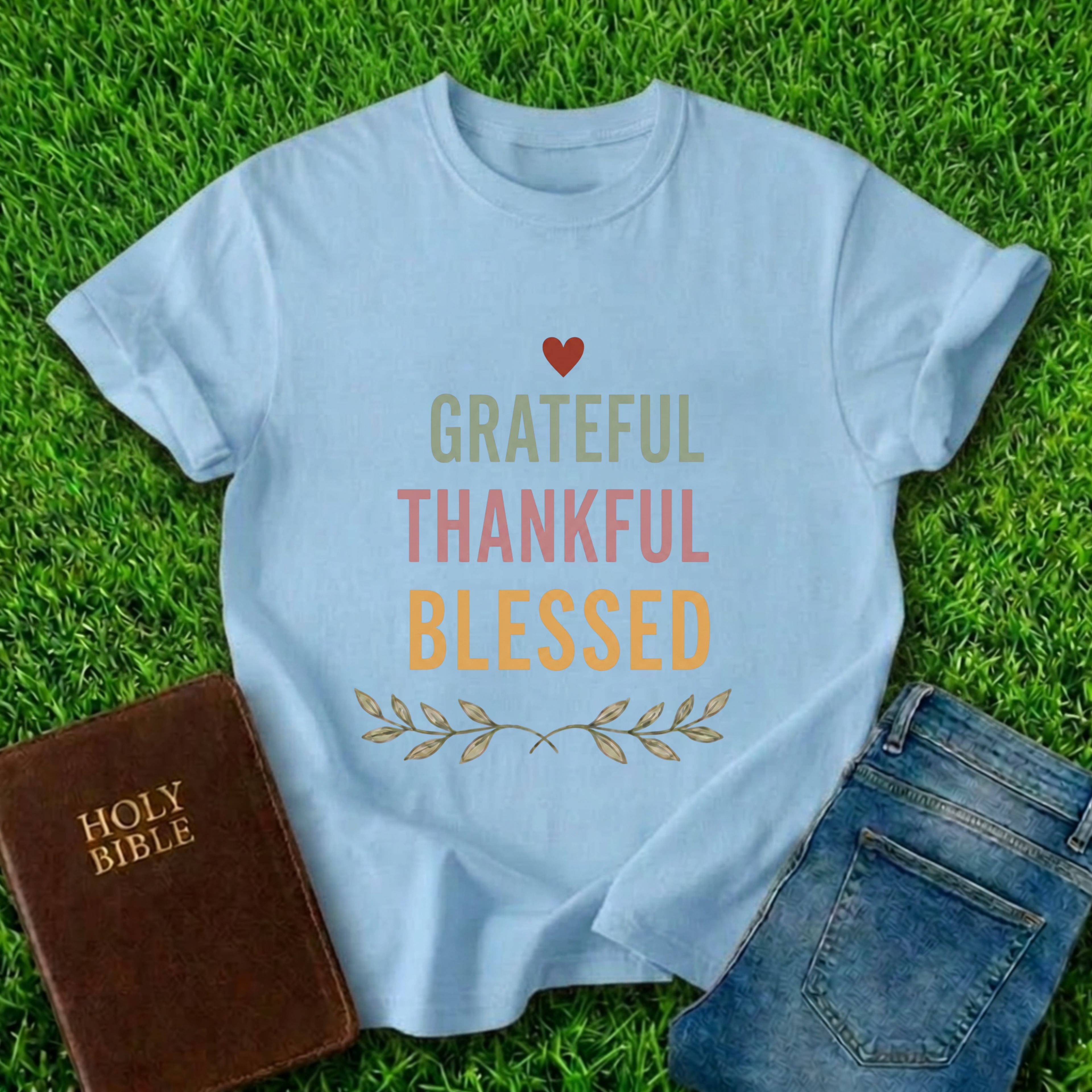 Grateful Thankful Blessed T-Shirt