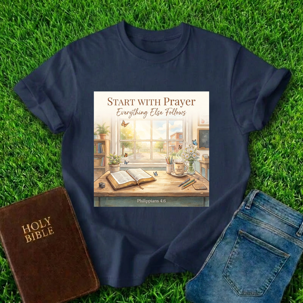 Start With Prayer T-Shirt