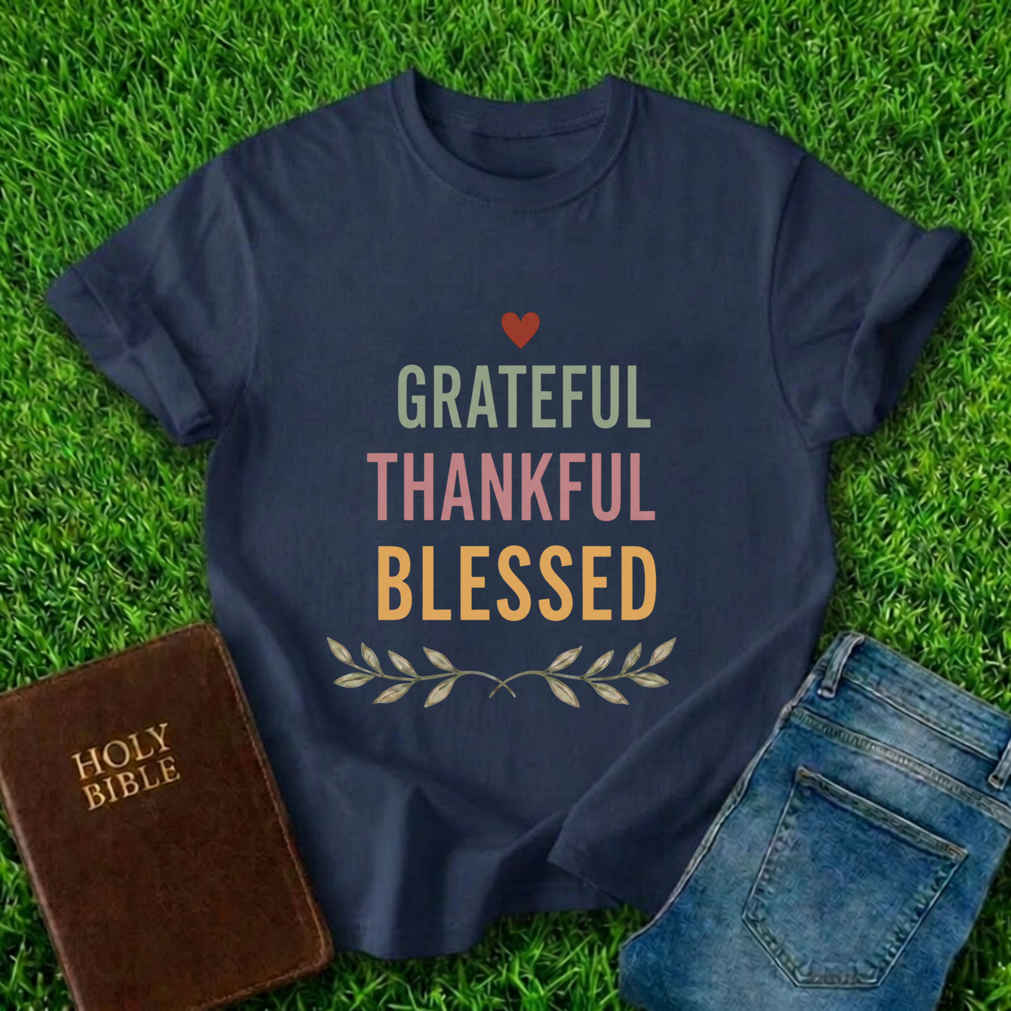Grateful Thankful Blessed T-Shirt
