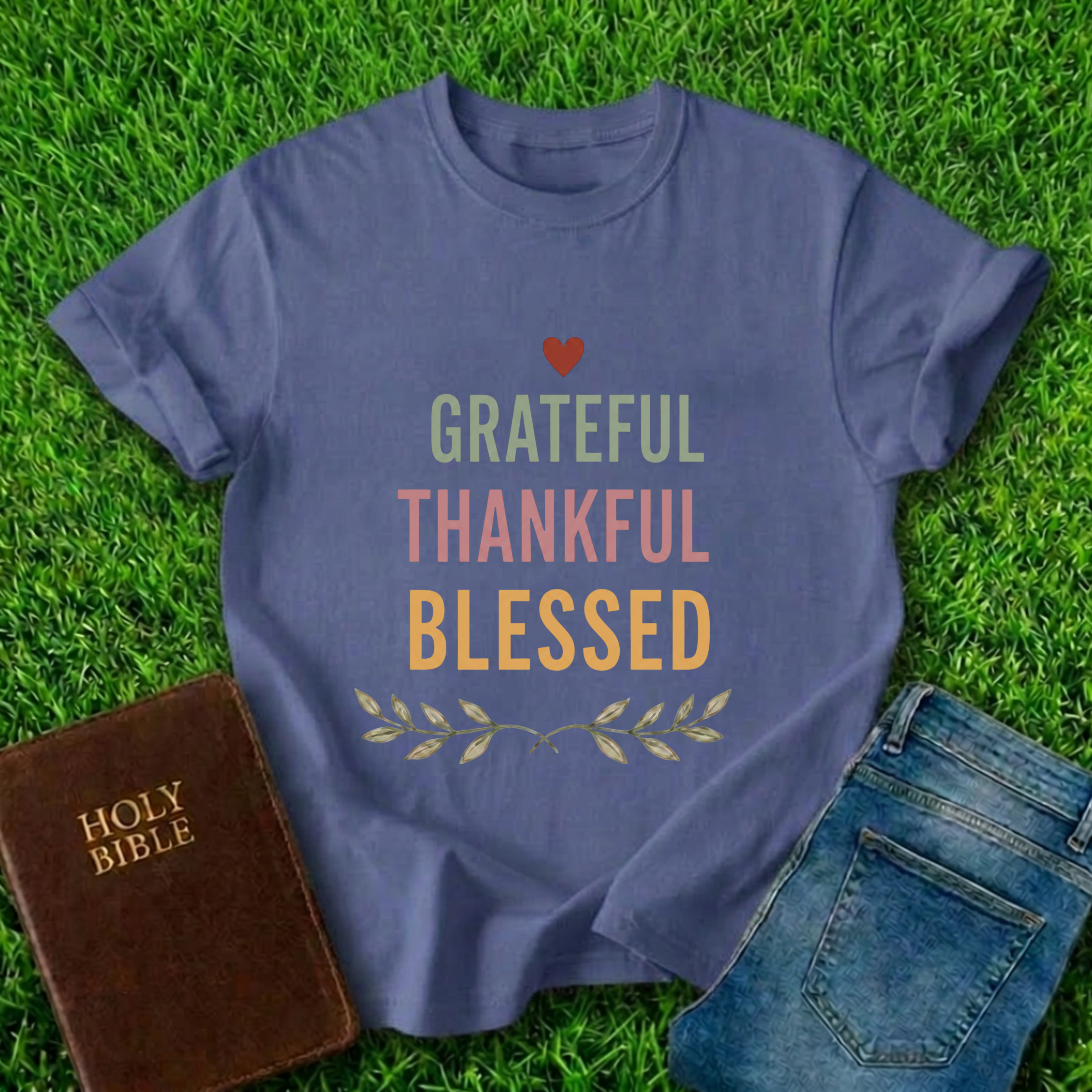 Grateful Thankful Blessed T-Shirt