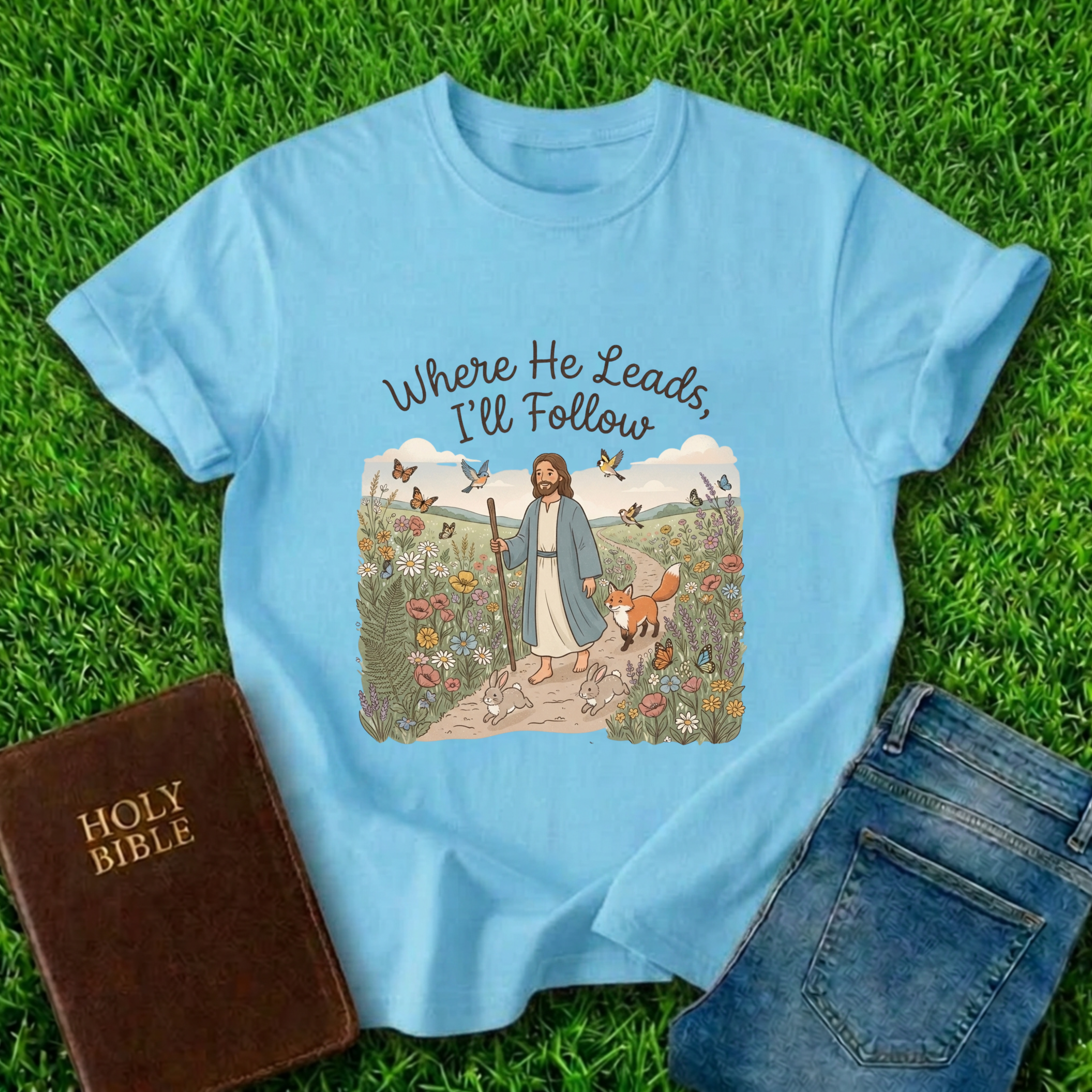Where He Leads T-Shirt