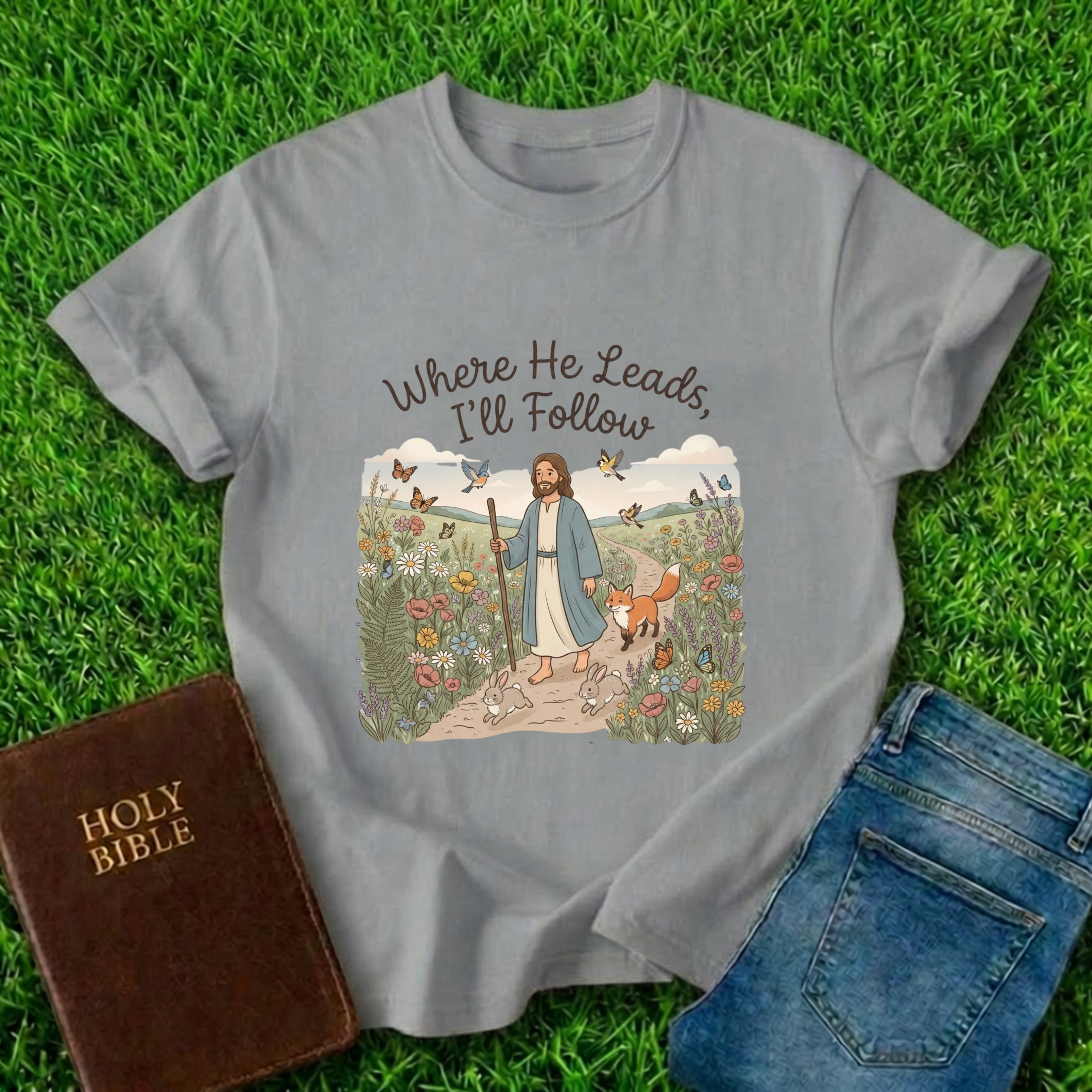 Where He Leads T-Shirt