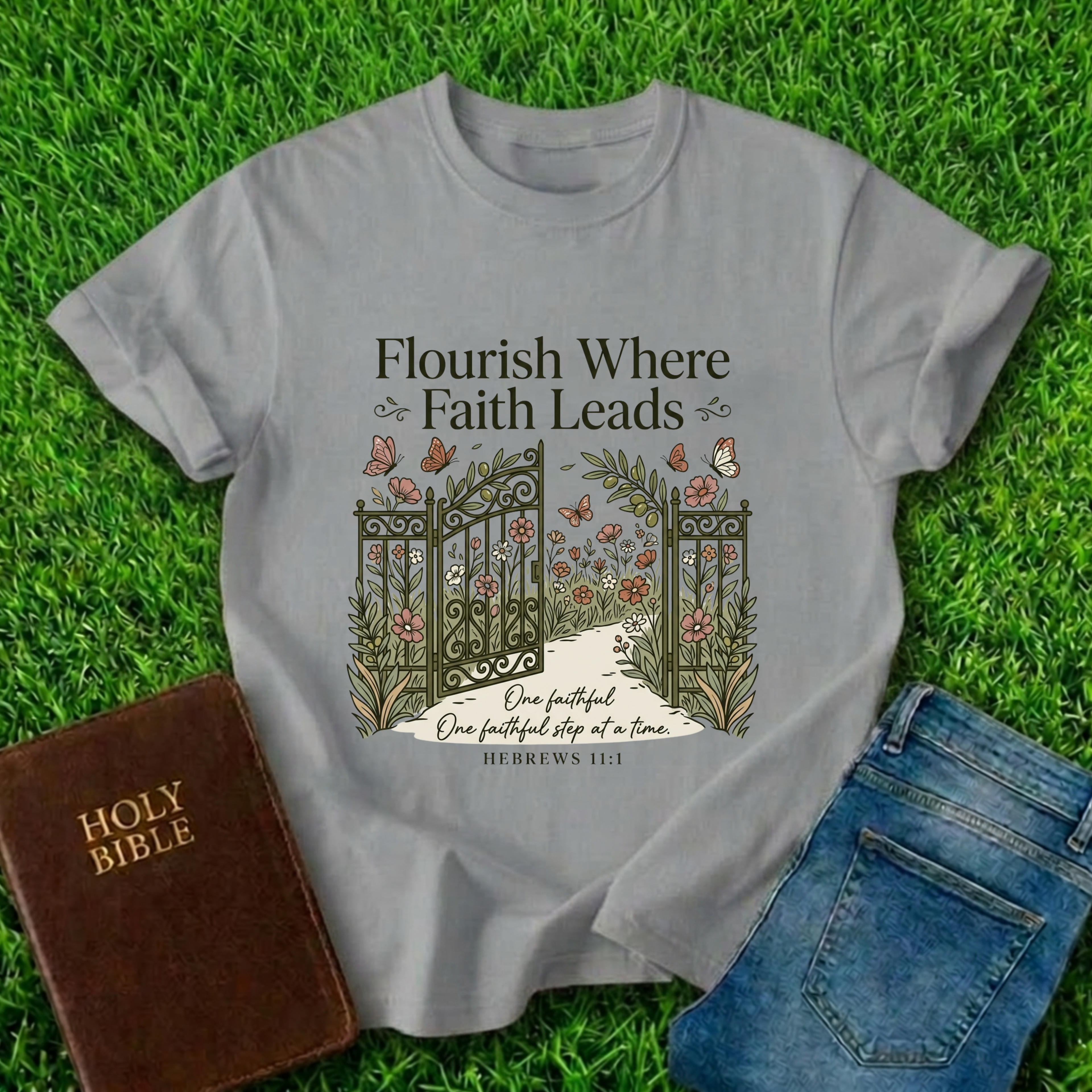Flourish Where Faith Leads T-Shirt