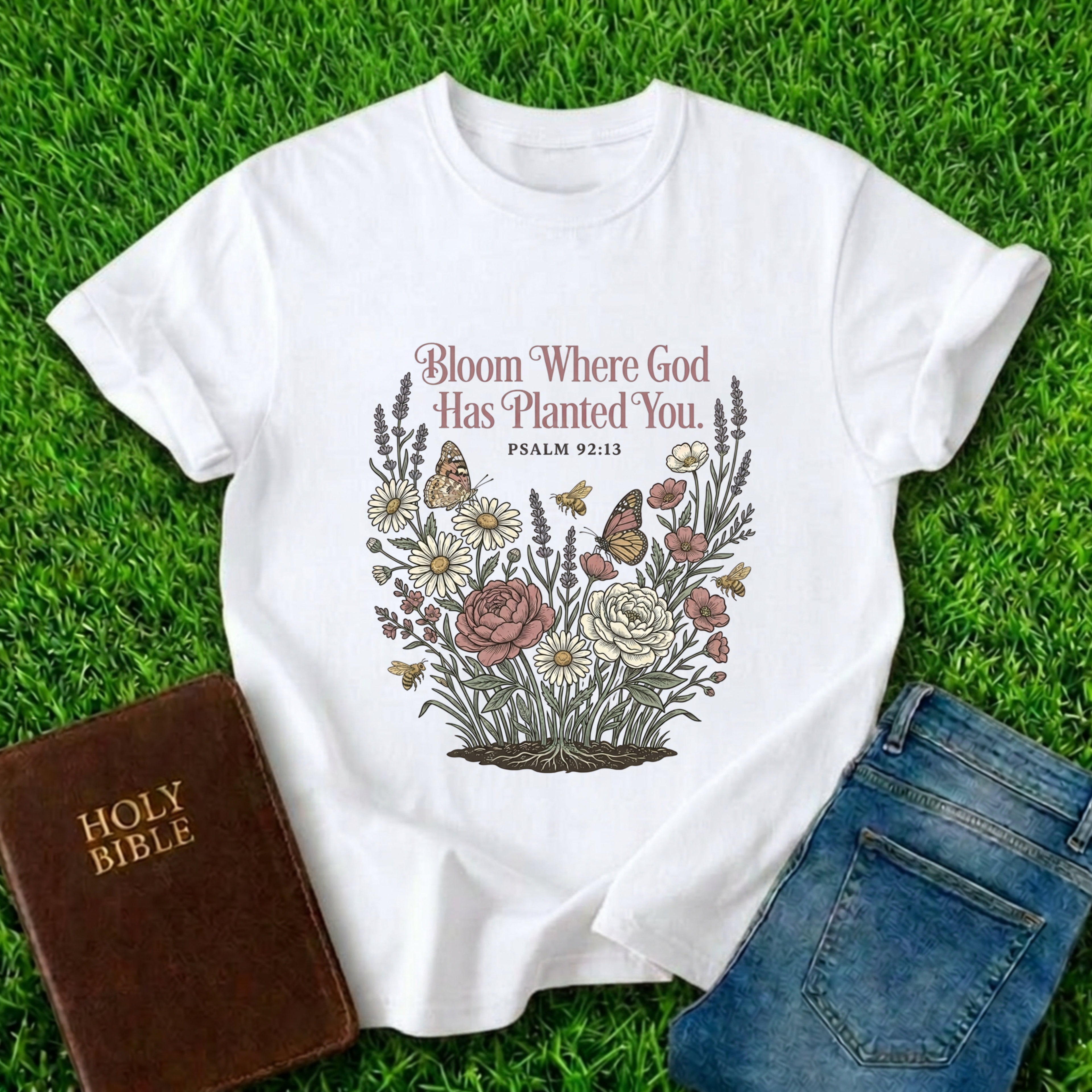 Bloom Where God T-Shirt