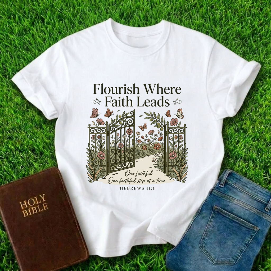 Flourish Where Faith Leads T-Shirt
